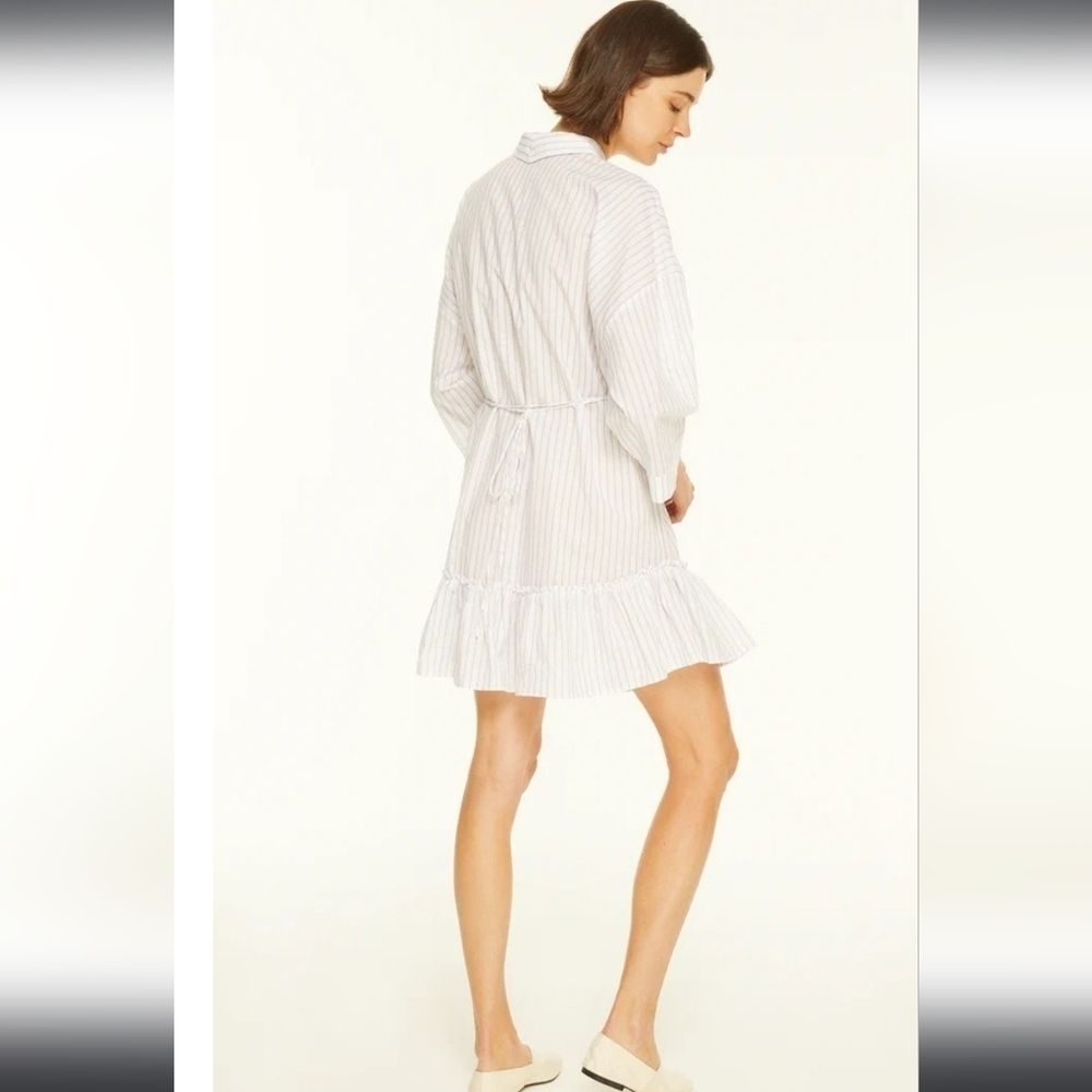 NWT! Harshman, Nebbi Caftan, White And Lavender, Size XS, NEW! -$239 - Picture 6 of 7